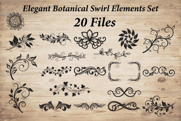 Classic Floral Flourish Design Elements: Graphics & Illustrations Review