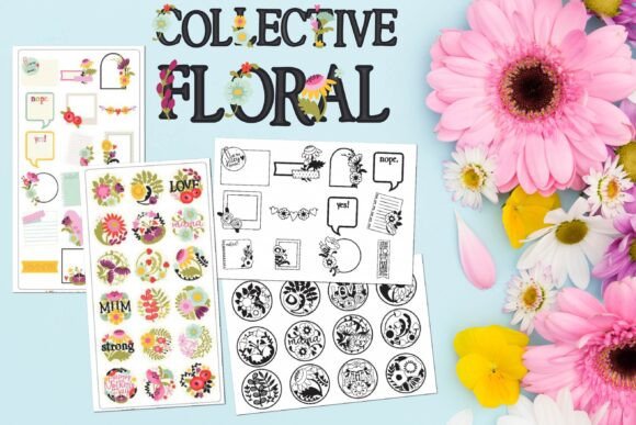 Collective Floral Fonts: A Colorful Design Asset Review