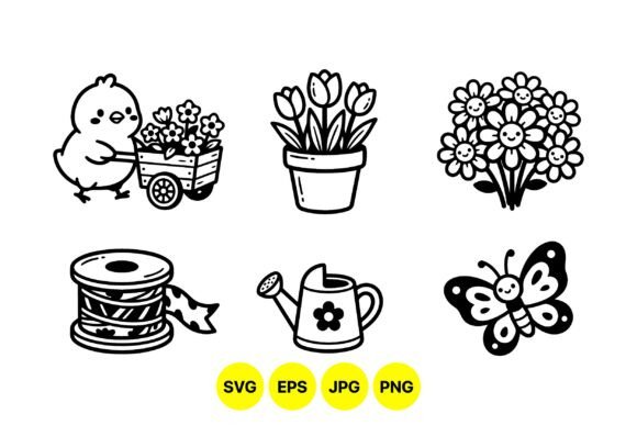 Cute Floral Garden Svg Bundle: Graphics & Illustrations Review