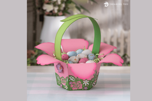 Easter Floral Basket SVG: A 3D SVG Design Review