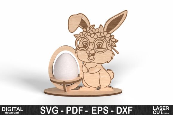 Floral Bunny Easter Egg Holder SVG: Laser Cutting & Spring Design Review