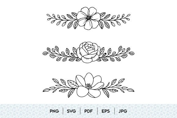 Floral Divider Line Art SVG Review