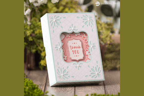 Floral Greeting Box SVG: A 3D SVG for Floral Compositions