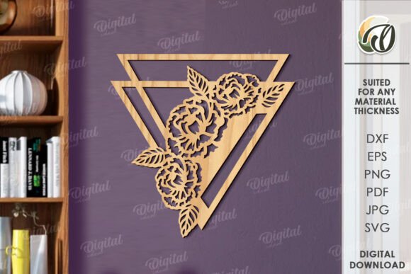 Floral Wall Decor Laser Cut for Creative Makers