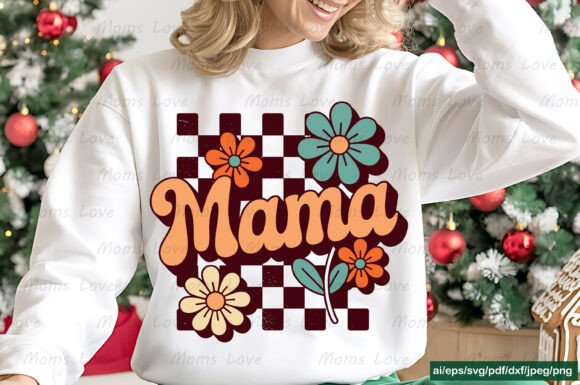 Mama SVG PNG T Shirt Design Mother for Graphics and Crafts