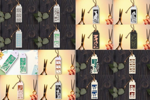 Paper Cut Floral Cat Bookmark SVG Bundle Review
